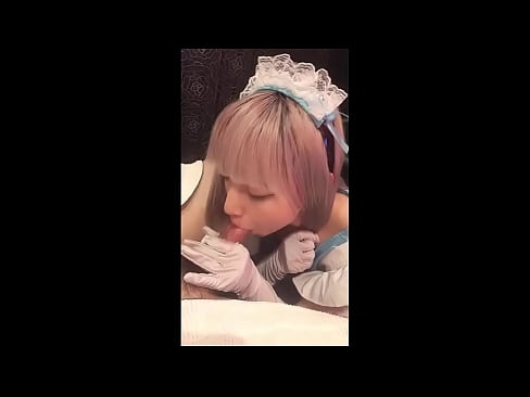 ❤️ Japanese Idol [mayuka], kostum pelayan Prancis, bagian 1, blowjob dan brengsek dengan lotion ❤️❌  Sex pada kami ️❤